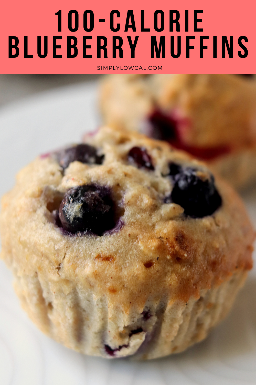 100 Calorie Blueberry Muffins - Simply Low Cal