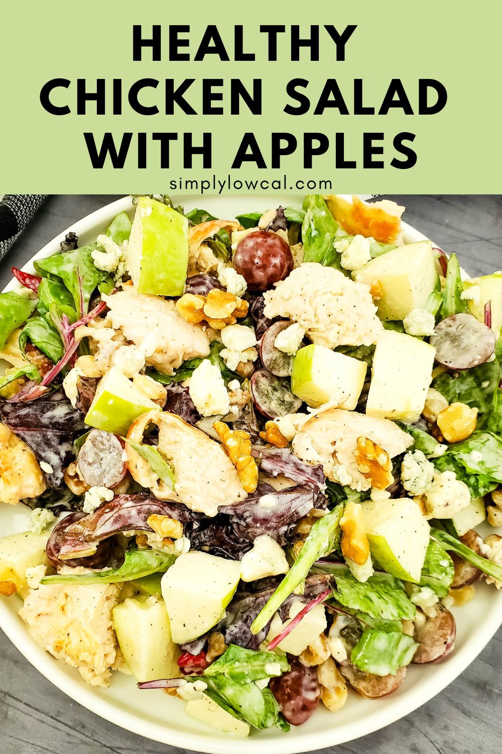 Chicken Salad With Grapes And Apples - Simply Low Cal