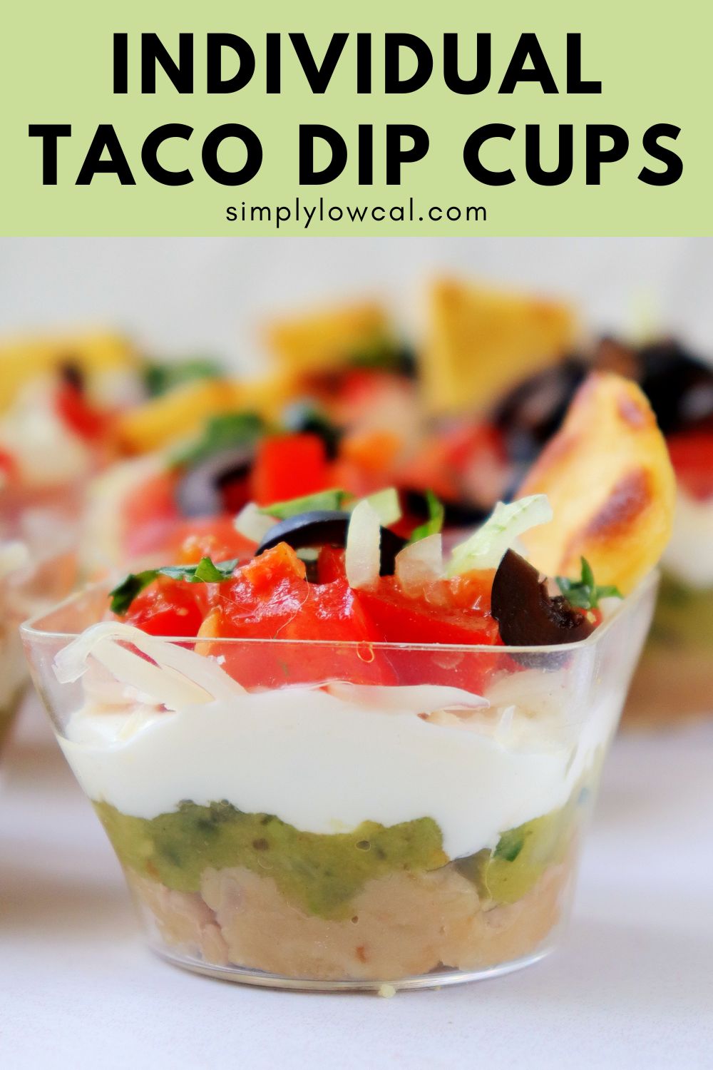 Individual Taco Dip Cups - Simply Low Cal