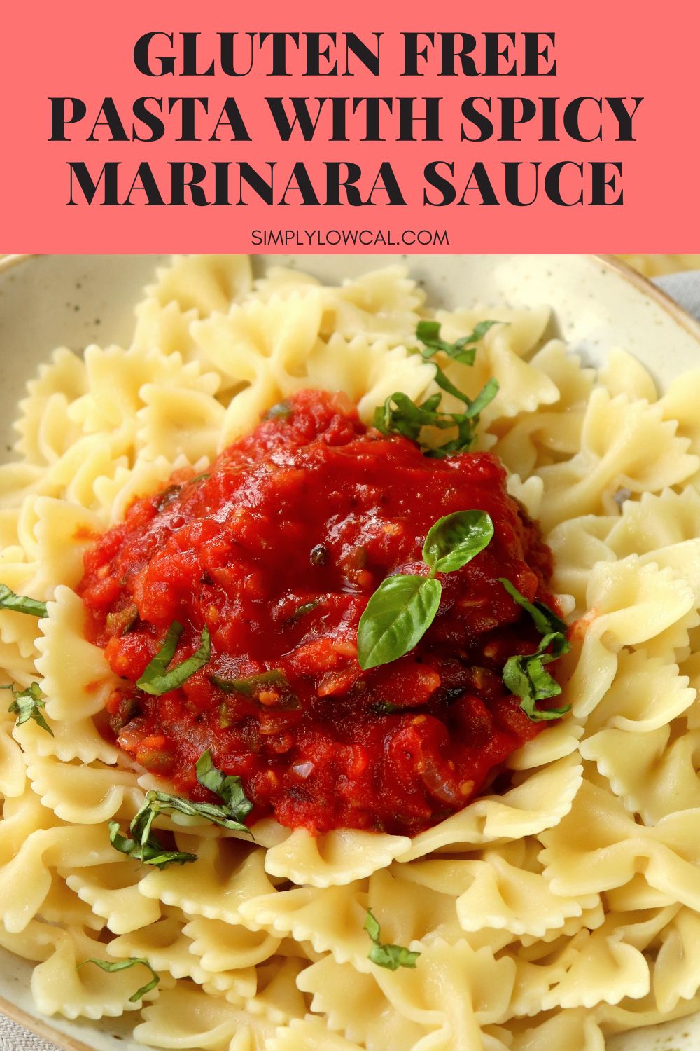 Spicy Marinara Sauce - Simply Low Cal