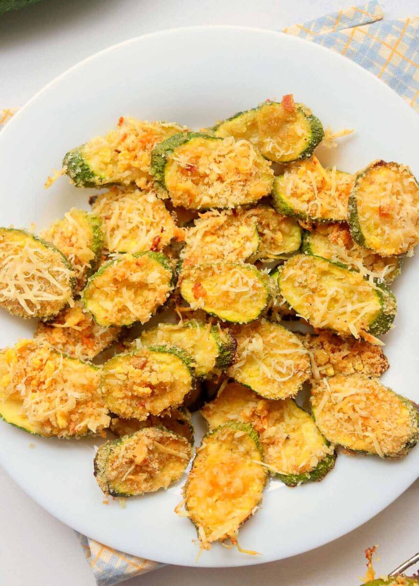 Air Fryer Parmesan Zucchini Chips