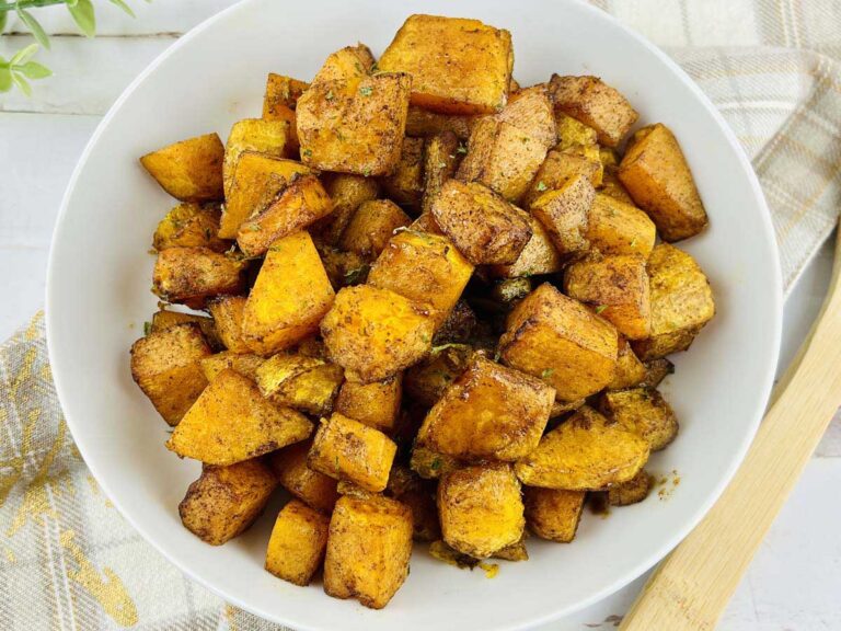 Air Fryer Spiced Butternut Squash - Simply Low Cal