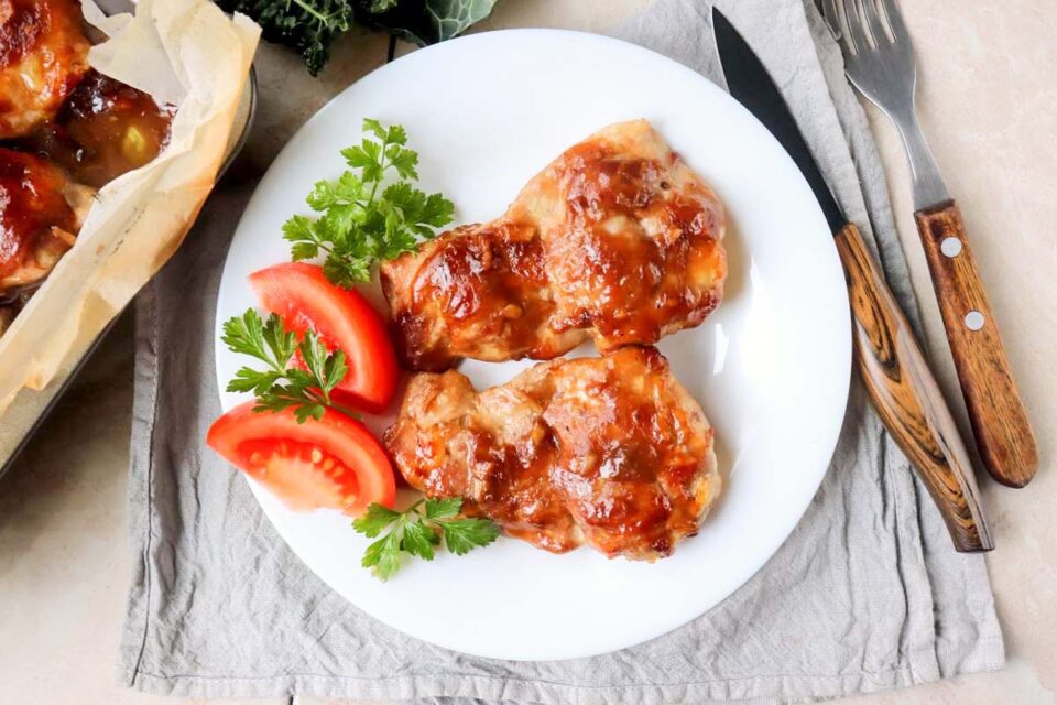 Oven Baked Teriyaki Chicken Thighs - Simply Low Cal