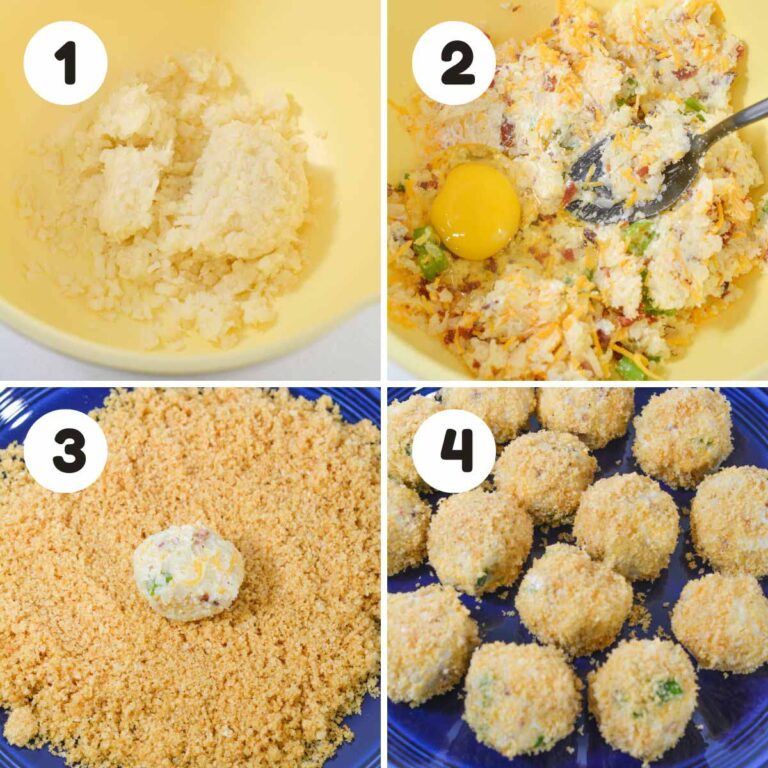 Air Fryer Cauliflower Rice Balls - Simply Low Cal