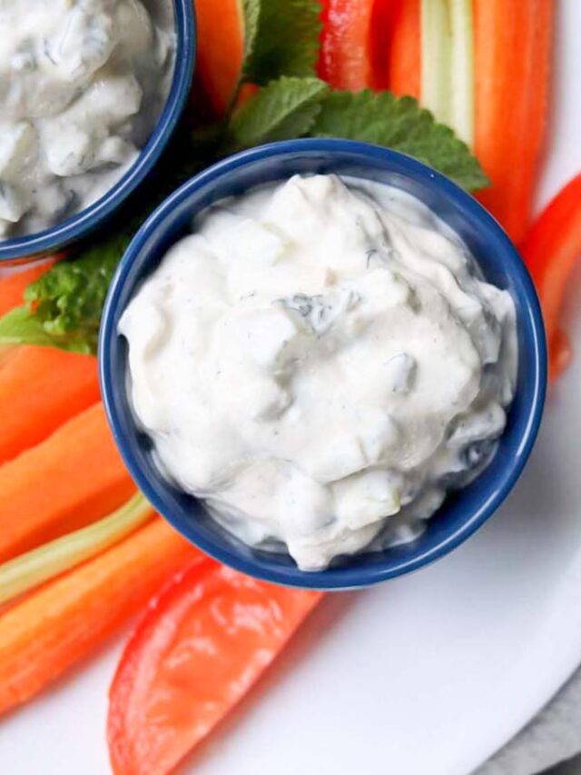 Greek Yogurt Cucumber Dill Dip Story - Simply Low Cal