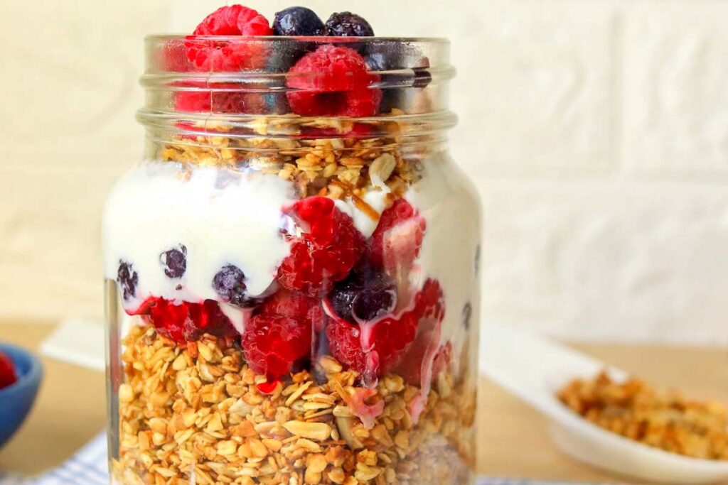 Greek Yogurt Parfait With Homemade Granola