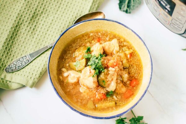 Instant Pot Chicken Quinoa Soup - Simply Low Cal